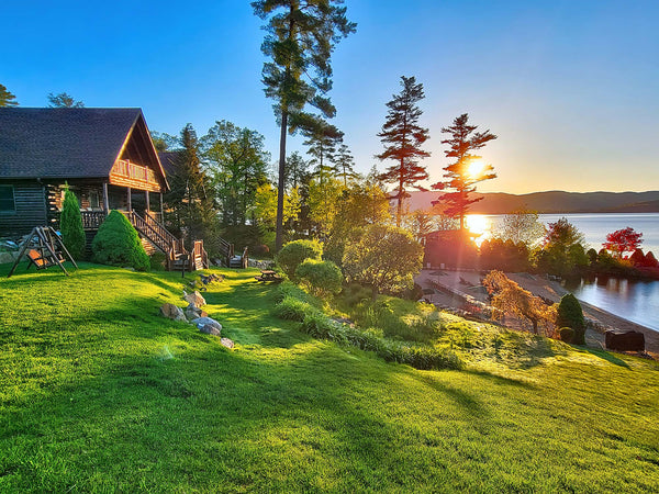 Lake George Cabin Sunrise by the Beach